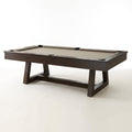 8 Foot Pool Table Built for Tournament Play, 1-Inch Slate Bed, Solid Wood Rails, Wool Blend Cloth